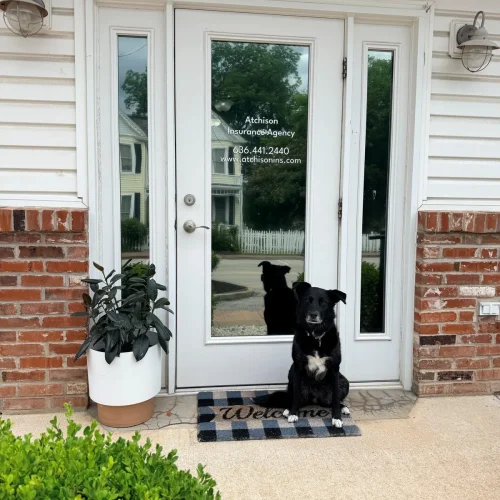 `Atchison Insurance Agency office entrance in Cottleville, Missouri`